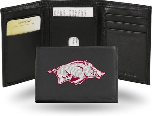 Rico Industries NCAA Tide Embroidered Genuine Leather Tri-fold Wallet 3.25" x 4.25" - Slim in Saudi Arabia