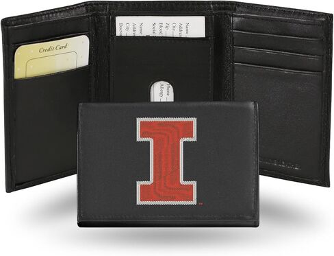 Rico Industries NCAA Tide Embroidered Genuine Leather Tri-fold Wallet 3.25" x 4.25" - Slim in Saudi Arabia