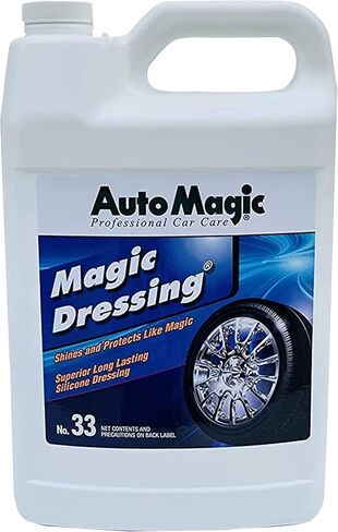 Auto Magic Dressing - Solvent-Based Silicone Dressing for Tires, Vinyl & Trim - 128 Fl Oz in Kuwait