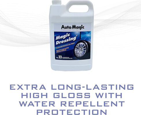 Auto Magic Dressing - Solvent-Based Silicone Dressing for Tires, Vinyl & Trim - 128 Fl Oz in Kuwait