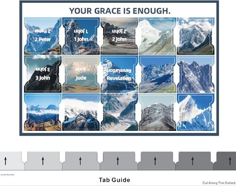 علامات تبويب الكتاب المقدس - 75 علامة تبويب، موضوع بوهو أنيق مستوحى من جبل الثلج، علامات تبويب الكتاب المقدس مغلفة للنساء والرجال، مثالية لدراسة الأناجيل، وعلامات تبويب فهرس الكتاب المقدس، وتسميات الكتب (جبل الثلج) in Kuwait