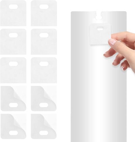 25 Sets (50 Pcs) Vertical Blind Repair Tabs, Clear Vertical Blinds Replacement Slats Fixer Tabs Vertical Blinds Repair Parts Kit in Kuwait