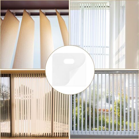 25 Sets (50 Pcs) Vertical Blind Repair Tabs, Clear Vertical Blinds Replacement Slats Fixer Tabs Vertical Blinds Repair Parts Kit in Kuwait