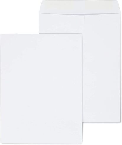 472886 مظروف كتالوج مصقول، 9 لتر × 12 ارتفاع، أبيض، 100/BX in Kuwait