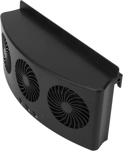 GLOGLOW Solar Exhaust Fan, 4000 RPM 2 Levels Car Exhaust Fan Good Heat Dissipation Low Noise for All Cars in Saudi Arabia
