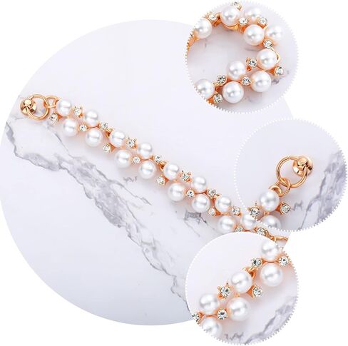 Frienda 6 قطع سلسلة هاتف جراب هاتف ملون لؤلؤ سلسلة سوار حزام قطرة مقاومة الهاتف قبضة حامل DIY بها بنفسك جراب هاتف ملحق in Kuwait