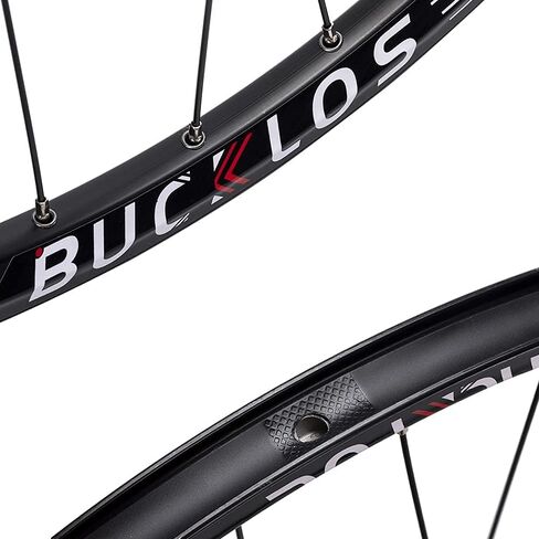 مجموعة عجلات الدراجة الجبلية BUCKLOS مقاس 26/27.5/29 بوصة، حافة من سبائك الألومنيوم 32 ساعة فرامل قرصية MTB، عجلات خلفية أمامية سريعة الفك، عجلات دراجة سوداء، تناسب مجموعة عجلات دراجة كاسيت 8-10 سرعات in Saudi Arabia