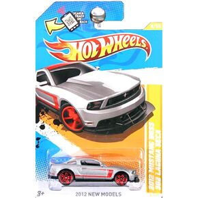 Hot Wheels 2012 New Models 2012 Ford Mustang Boss 302 Laguna Seca Silver and Red