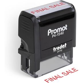 Promot Final Sale - Self Inking Rubber Stamp - Ink Stamps