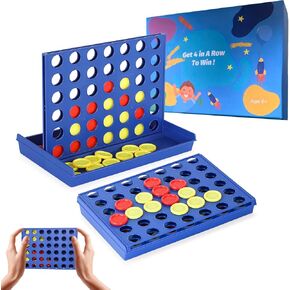 4 in a Row Connect Game Travel Board Game (Small) Mini 7x4.8 Inch