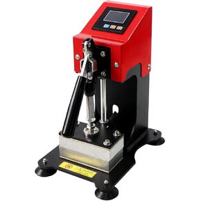 Mini Manual Heat Press Machine,Dual Heated Plates Hot Press Machine 110V 400W LCD Controller for Heat Transfer,Sublimation Print and More