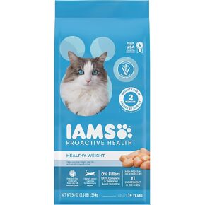 IAMS Proactive Health Healthy Weight Adult Dry Cat Food Chicken Flavor, 3.5 lb. Bag