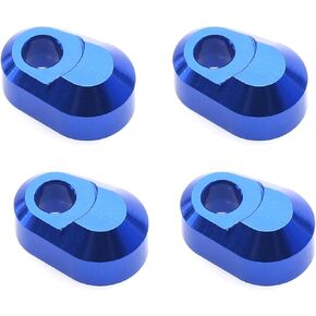 4 Pcs Aluminum Hinge Pin Retainer Compatible for Traxxas X-Maxx 6S 8S XRT Suspension Pin Retainer RC Upgrade Parts(Blue)