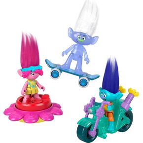 Fisher-Price Imaginext Dreamworks Trolls Toys Parkle & Roll Pack و Poppy Branch & Guy Diamond Fors for Play Play Child