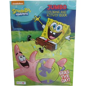 Nickelodeon SpongeBob Seas the Day Jumbo Coloring and Activity Book
