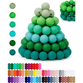 160PCS FIVEIZERO 12mm Silicone Beads for Keychain Making, Purple Mixed 6 Colors Round Silicone Beads Bulk for Pens, Rubber Beads for Bracelets and DIY Crafts