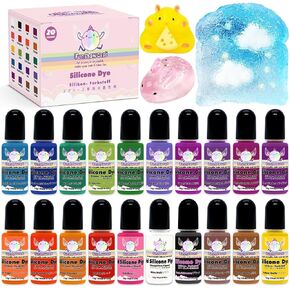 Silicone Pigment Dye 20-Color Taba Squishy Kit Mold Making