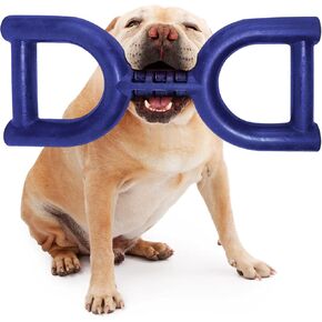 SuperChewy Tough Tug-of-War Flying Disc Toy | Lifetime Replacement | Strong Natural Rubber | Great Tug Disc Fetch Toy for Dogs | Ultra Durable Chew Toy for Aggressive Chewers | for All Breeds