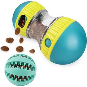 ETACCU Interactive Dog Toys, Indestructible Puppy Toys, Food Dispenser Treat Dispenser for Dogs, Puzzle Toy, Slow Feeding for Large/Medium/Small Aggressive Chewers Promotes Healthy Eating Habit