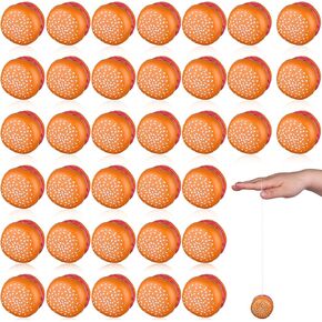 36 PCS Hamburger yo Yo Toys Bulk blastic Yo Yo Toys Auto Return Returning leglner yo yo with string for Kids Hamburger Yoyo Party Favors Holiday Goodi bag chatchsers for birthday classroom stater