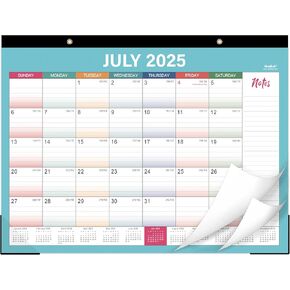 2025-2026 Desk Calendar - Monthly Desk Calendar 2025-2026, Jul. 2025 - Dec. 2026, 14.6" x 11.5", 2025-2026 Monthly Calendar with To-Do List and Notes
