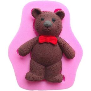 3D Teddy Bear Silicone Fondant Mold Chocolate Polymer Clay Mould