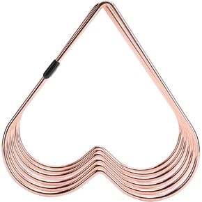 Acouto Desk Book Storage Rack Telescopic Files Folder Stand Organizer Craft Supplies DecorationRose Gold ThisRetractable Heart Shaped Ebook Shelf Has a Com (Rose Gold)