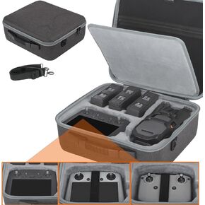 MultifunctionalL Carrying Case Compatible with DJI Mavic 3/3 Pro/3 Classic,Compatible with DJI RC/RC Pro/RC-N1 Storage Bag Handheld Crossbody Set Remote Control Storage Bag Box (Combo bag)