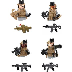 Battle Brick Custom Special Forces Army Rangers Custom Minifigure Compatible with Lego® Bricks | 90% Gear Made in The USA | Genuine Military Minifig | 1.6 Inches Tall | Ages 10+ to AFOL