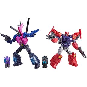 Transformers Age of the Primes Wreck 'n Doom Collection Topspin vs Spinister 5.5 بوصة تحويل الشكل 2 حزمة ، ألعاب روبوت ، تتراوح أعمارهم بين 8+ (Amazon Exclusive)