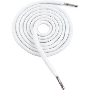 WALWAL 1 Pcs 51 Inch Replacement Drawstrings Cotton Drawstring Cord, Suitable for Sweatpants Hoodies Shorts(White, Metal Rope Head)