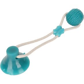Suction Cup Dog Tug Toy, Teeth Cleaning Chewing Interactive Puppy Pull Toy for Yard Home, Rope Dog Toys Interactive Dog Toys for Small Medium Dogs(Green Ball Shape)