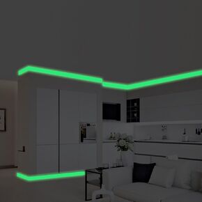 1.5 * 300cm Wall Sticker Tapewall Sticker DIY Luminous Tape Waterproof Wall Sticker DIY Glow Dark Warning Tapes Night Light Decal Decor for Home Living Bedroom Decor Paint,Wall Stickers and Murals