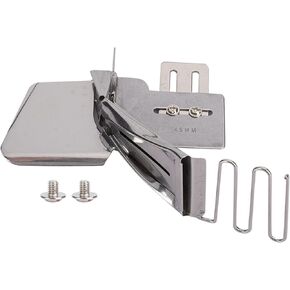 Zerodis Adjustable Flat Seamer Double Folder Binding Attachment Tape, Sewing Machine Flat Seamer, Stainless Steel, 34mm/8.5mm, 36mm/9mm, 38mm/9.5mm, 40mm/10mm, 45mm/11.25mm, 50mm/12.5mm