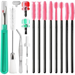 16Pcs Sewing Machine Cleaning Kit, Handheld Sewing Machine Kit Include Sewing Machine Cleaning Brushes Stitch Remover Tool Sewing Machine Screwdriver Set, Sewing Repair Kit Sewing Machine Accessories