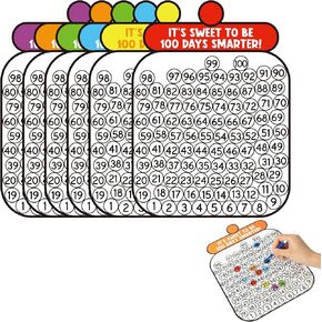 48pcs يوم 100 يوم من طقم الحرف المدرسية ، حلوى جرة سعيدة 100 يوم تلوين الورق الحرف اليدوية DIY الفصول الدراسية التعليمية الحفلات زخرفة مستلزمات الجائزة الفصول الدراسية للأطفال