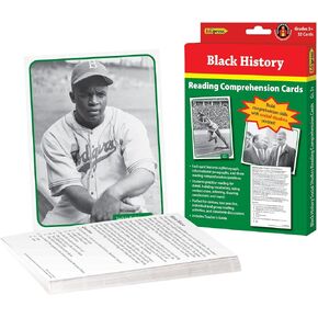 Edupress Reading Comprehension Social Studies Cards, Black History (EP63540) Medium