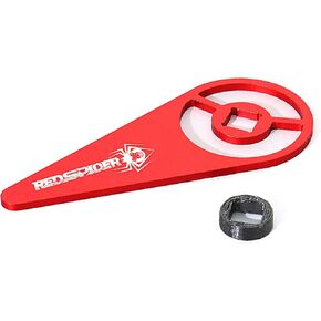 Redspider RC Transmitter Treering Wheel Trigger Alloy Triggerone Triggerone Control Control for Flysky FS-G7P (Red)