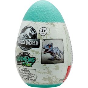 Jurassic World Captivz Hatchlings Edition Slime Eggs مع لعبة ديناصور قابلة للبناء والوحل. هدية مثالية للبنين والبنات. تختلف الأنماط ، واحدة غارقة بشكل عشوائي in Kuwait