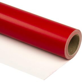 RUSPEPA Wine Red Wrapping Paper Solid Color- Mini Roll - for Christmas, Wedding, Birthday, Shower, Congrats, and Holiday - 17 Inches X 32.8 Feet