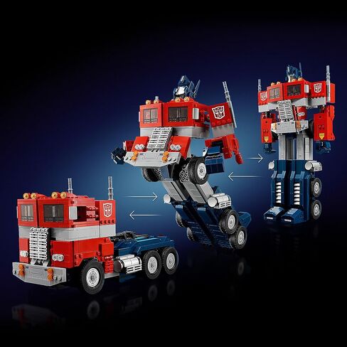 Icons Lego Optimus Prime 10302 Transformers مجموعة أرقام ، تحصيل طقم بناء 2 في 1 روبوت ونماذج الشاحنات للبالغين ، مثالية للعرض أو اللعب in Saudi Arabia