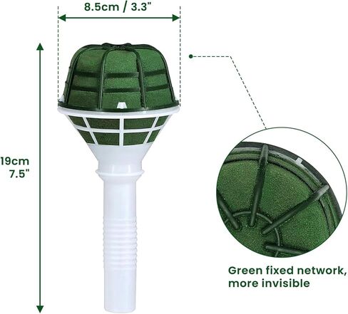 SNAIL GARDEN 2PCS Wedding Bouquet Holders,Bouquet Holder for Artificial Flowers for Celebrations, Anniversaries with 4.4 Yards White Pearl Edge Bouquet Packaging Paper and 2.2 Yards White Ribbon in Kuwait