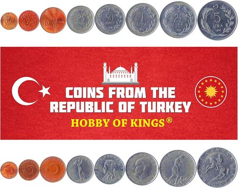 Set of 8 Coins from Poland. 10, 20, 50 GROSZY, 1, 2, 5, 10, 20 ZLOTYCH. 1957-1985 in Saudi Arabia