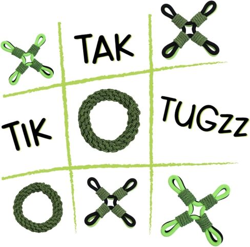 Jolly Pets Tik-Tak-Tugzz Barge/XL X Rope Dog Toy in Kuwait