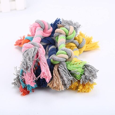 Luckitty 2 Pack 15.7 بوصة ألعاب حبل الكلاب لمضغات عدوانية كبيرة ، ألعاب مضغ الكلاب غير القابلة للتدمير ، تنظيف الأسنان ، البرتقالي الأصفر in Kuwait