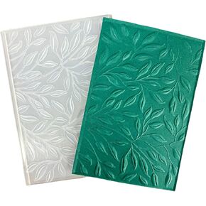 3D Leaves Embossing Folders for Card Making, 3 d Repeated Foliages Embossing Folder Template for DIY Paper Crafting Scrapbooking Polymer Clay Decoration