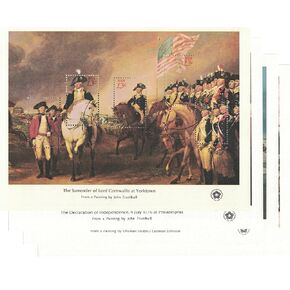 Bicentennial Souvenir Sheets Set of 4 - 13-31 Cent US Stamps Scott 1686-89 by USPS
