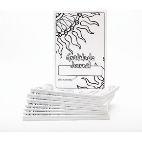 S&S Worldwide Teen Gratitude Journal Class Pack. 100-pgs, Daily Prompts, Cover to Color, Inspiring Quotes, For Self-Esteem, Positive Thinking, Mindfulness, Resilience, Ages 12 and up, 6"x9", Pk 12