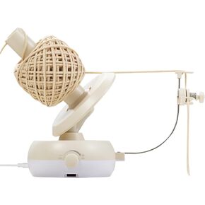 Electric Yarn Winder for Crocheting - Large Capacity Yarn Ball Winder for Knitting, Adjustable Yarn Ball Tension,Stepless Speed, Good Helper for Knitting Lovers, Cream