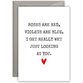 Naughty Valentine’s Day Card Valentines Day Gifts for Him Mens Valentines Gifts for Him Husband Boyfriend Valentines Day Gifts Funny Romantic Gag Gifts for Boyfriend Anniversary Birthday Gifts for Him